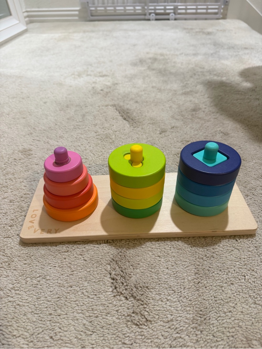 Lovevery Twist and Pivot stacking toy